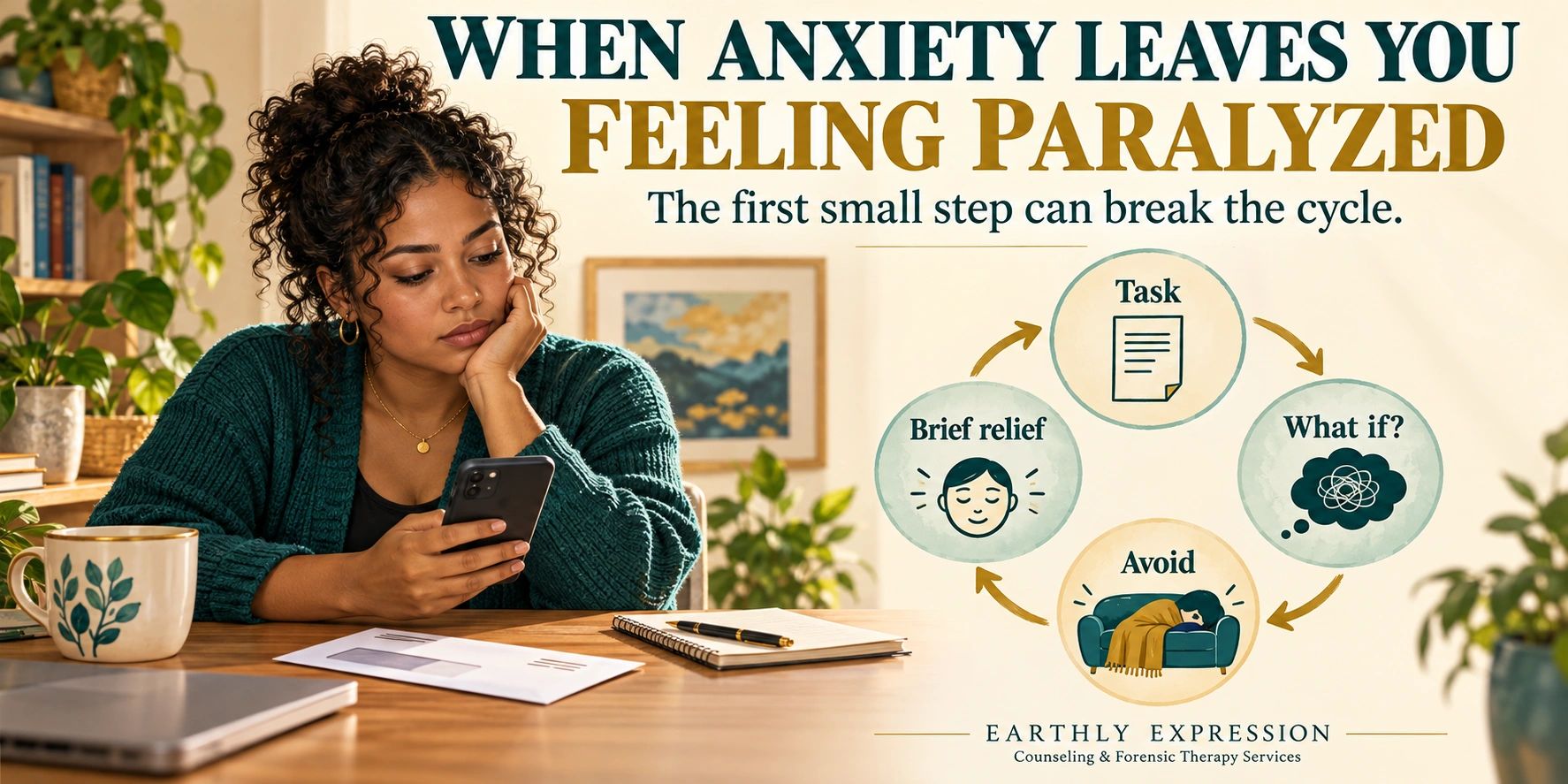 Avoiding a task may bring relief for a moment, but the worry often returns when the task is still waiting. Recognizing that cycle is the first step toward changing it.
